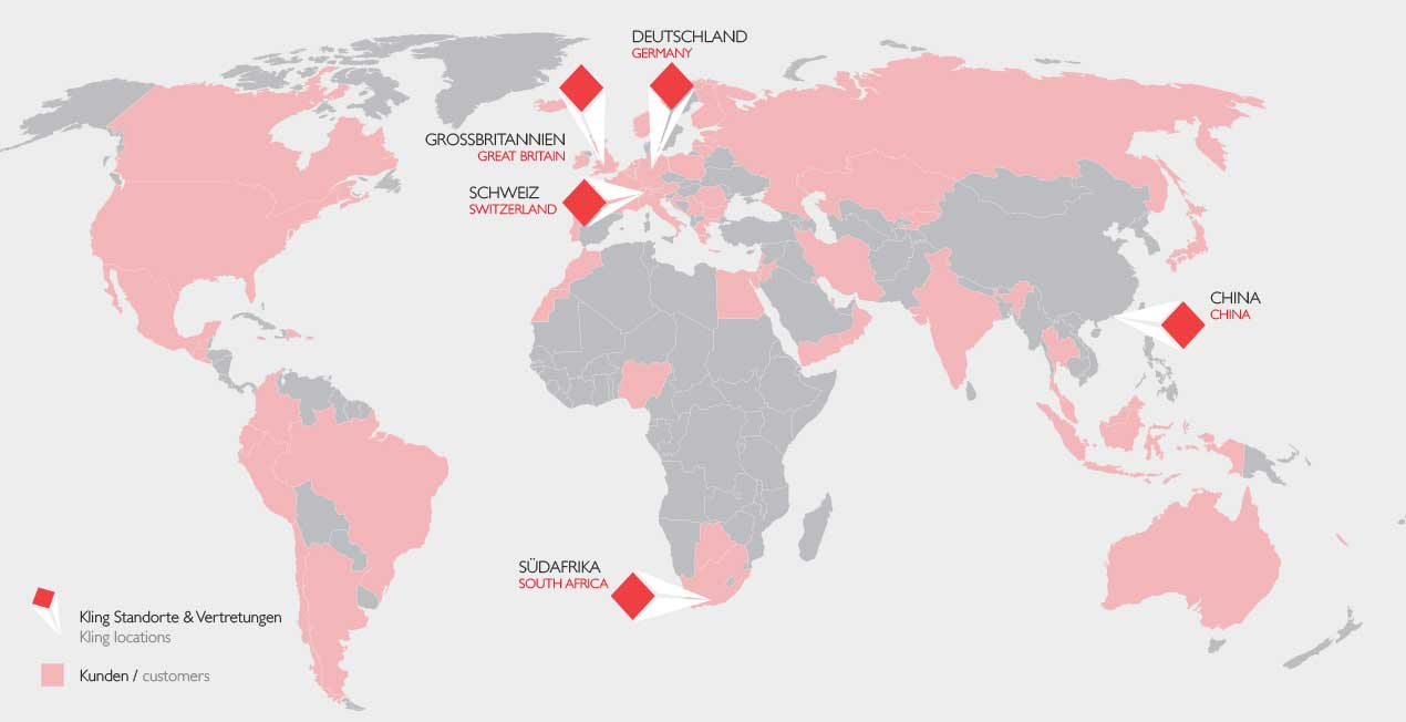 Kling Swiss dans le monde